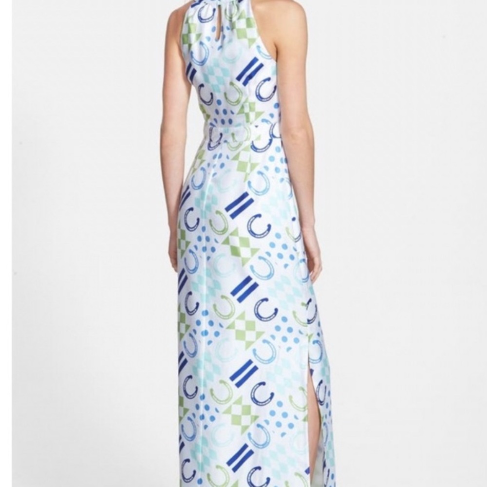 * NEW * 🏇 Vineyard Vines Horseshoe Patchwork Lined Kentucky Derby Dress Size 2 - Picture 12 of 16